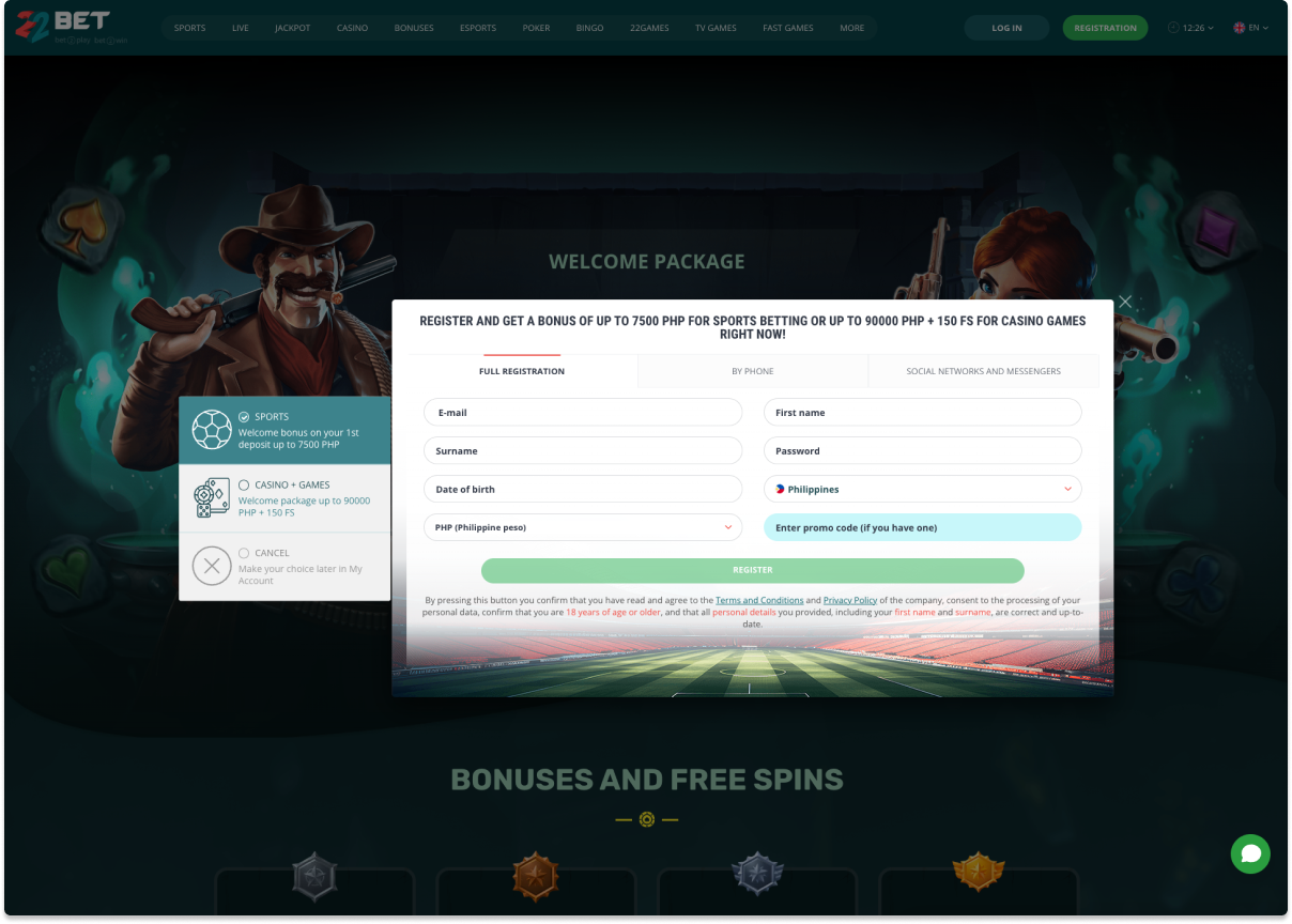22Bet Madali at Mabilis na Pagpaparehistro 22Bet Madali at Mabilis na Pagpaparehistro